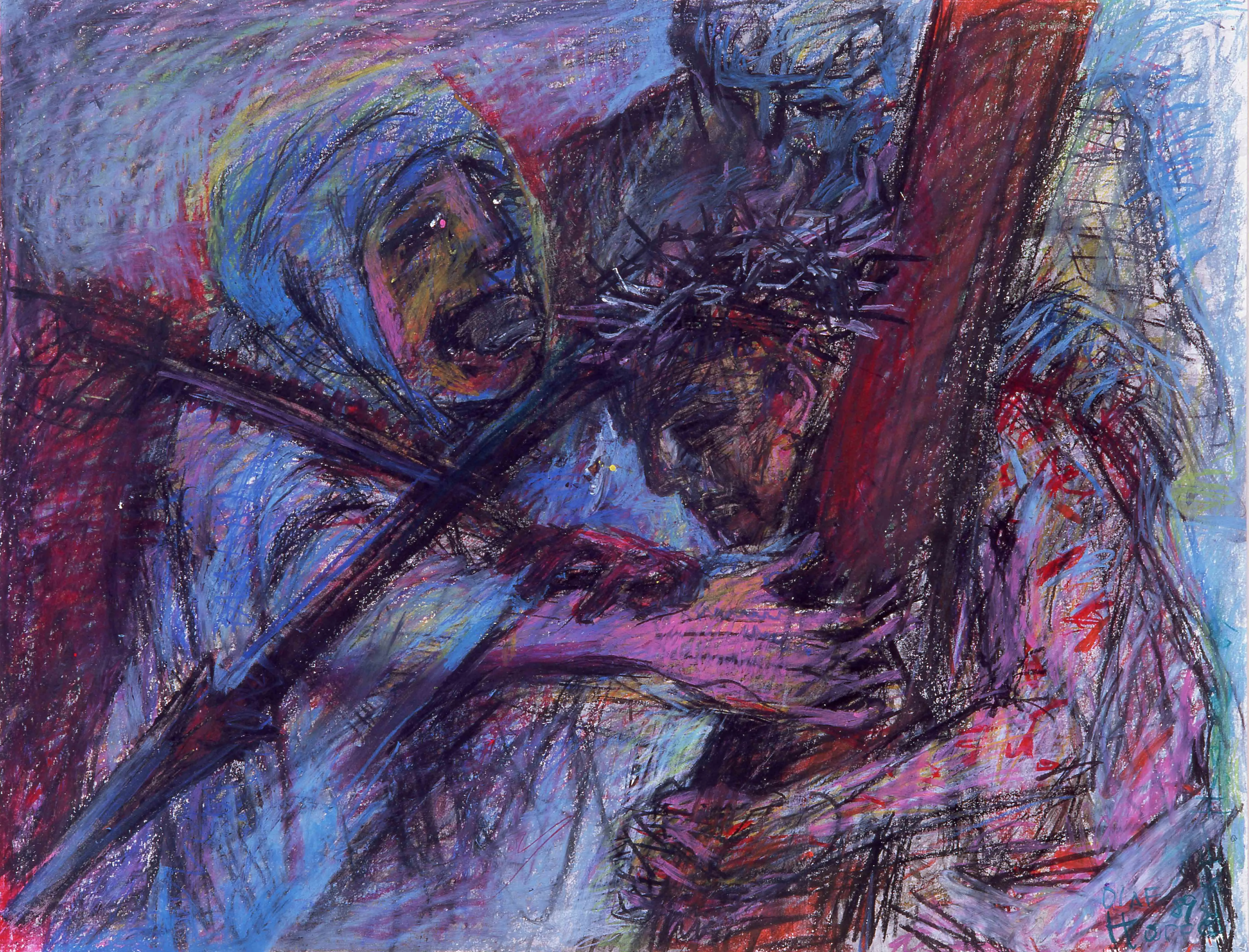 “Christ meets his mother” 1991