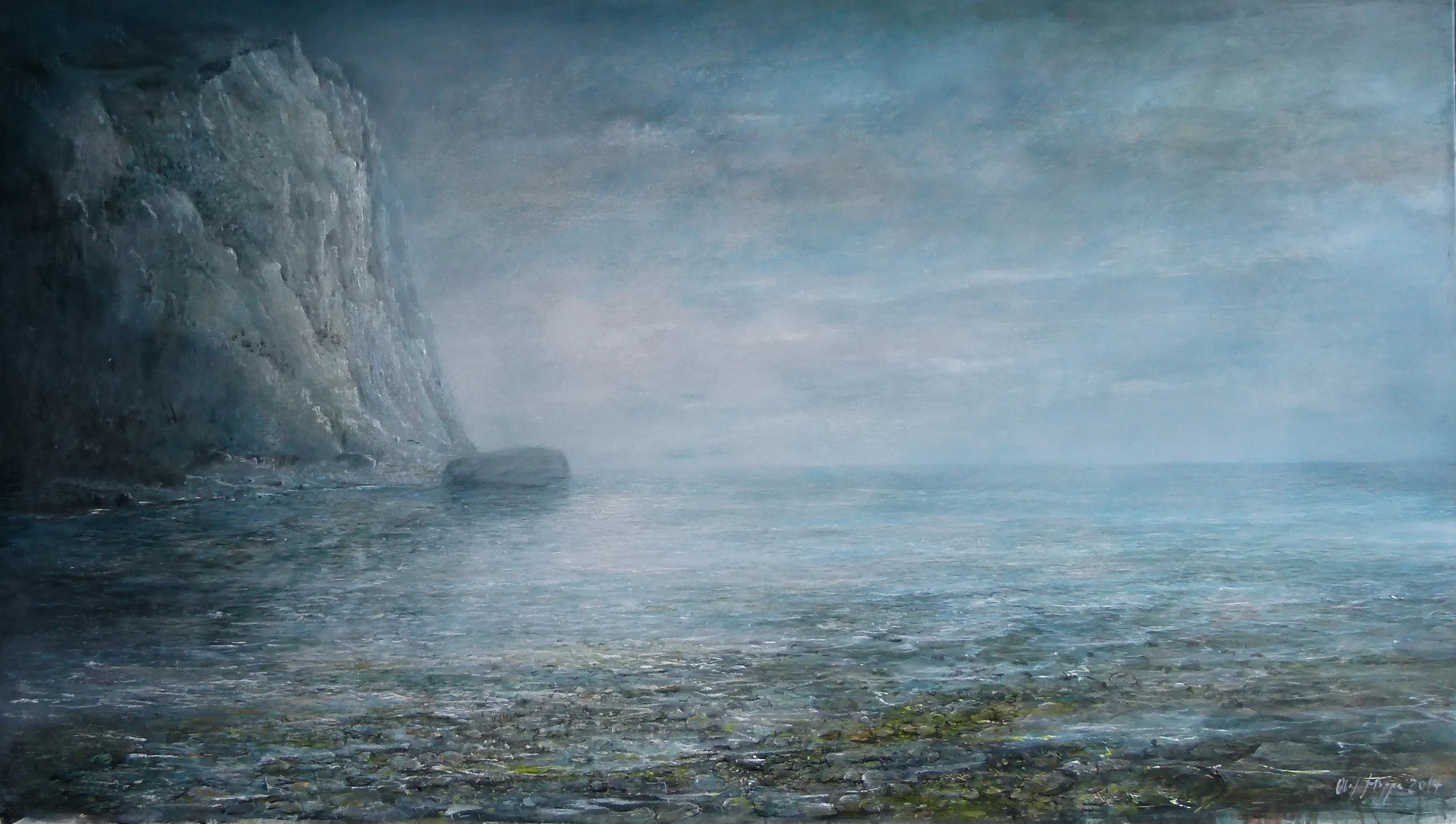 “View of Arkona with rising moon” 2014