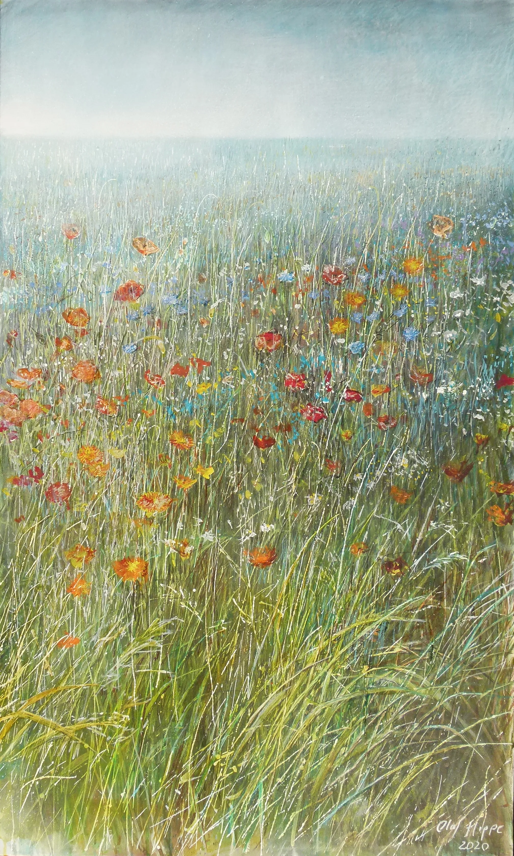 “Meadow with corn poppy” 2020
