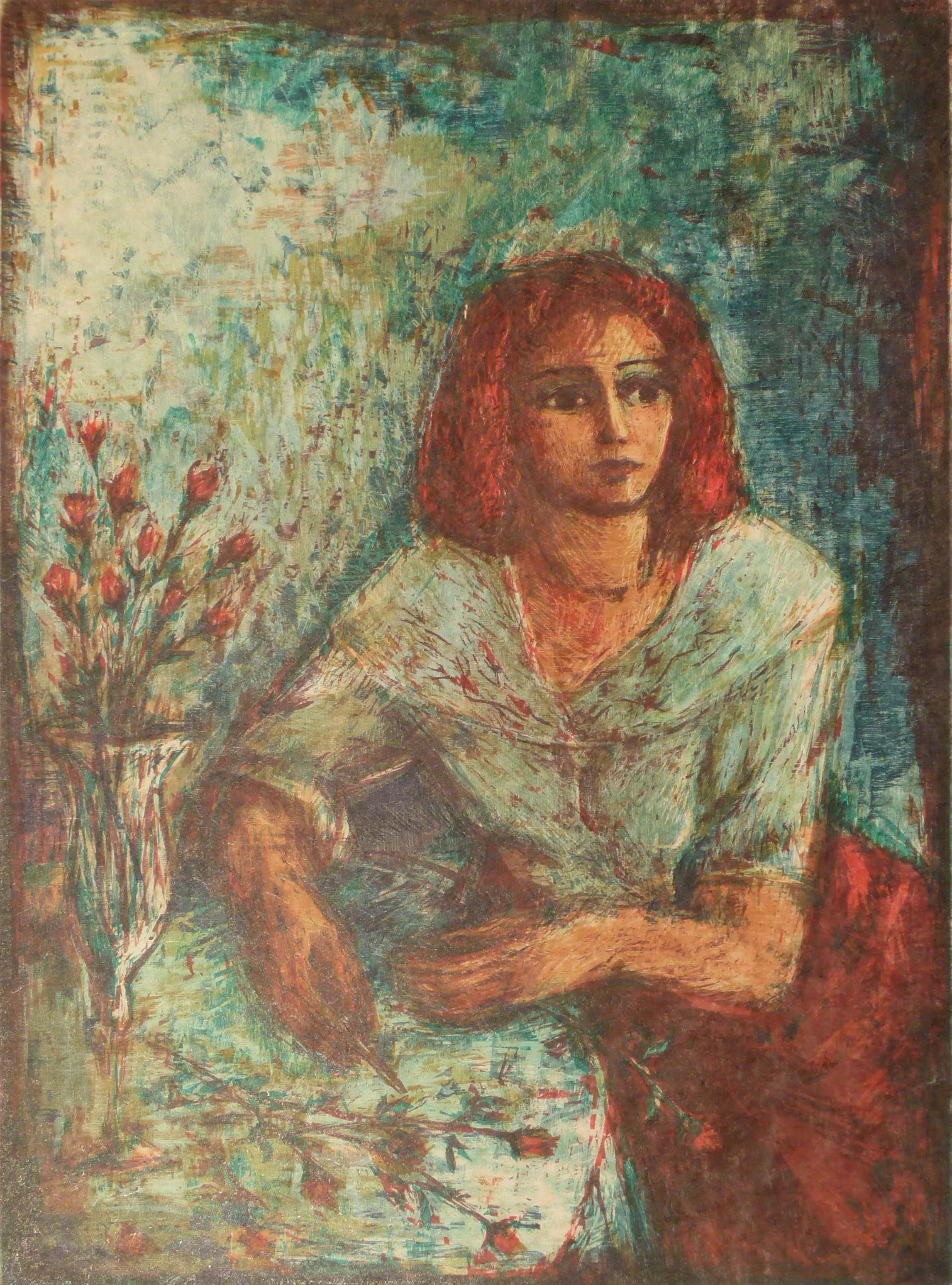 “Girl with Rose” 1992