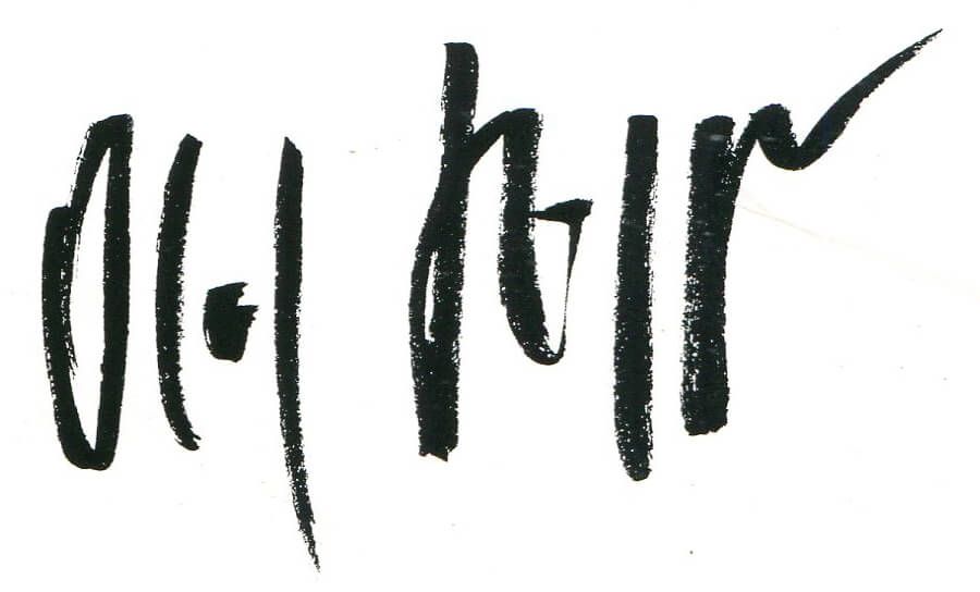 Signature Olaf Hoppe