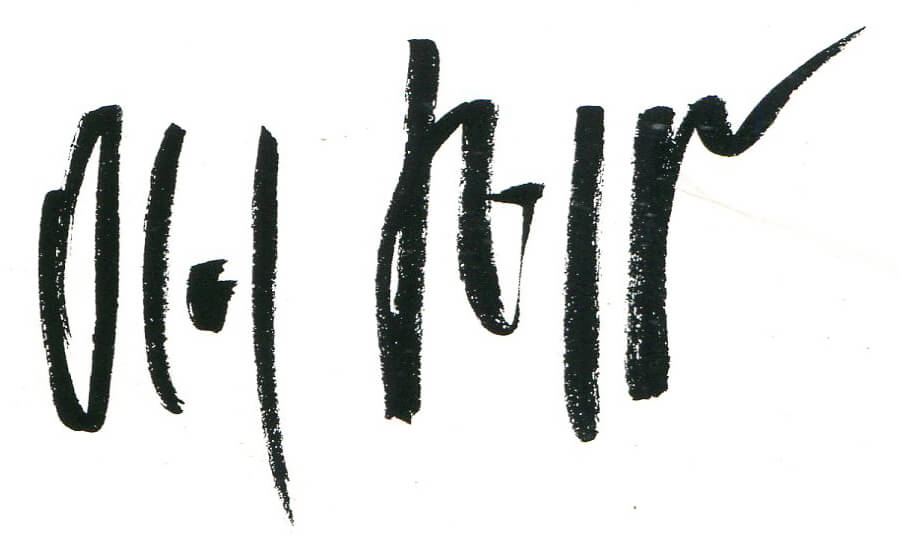 Signature Olaf Hoppe